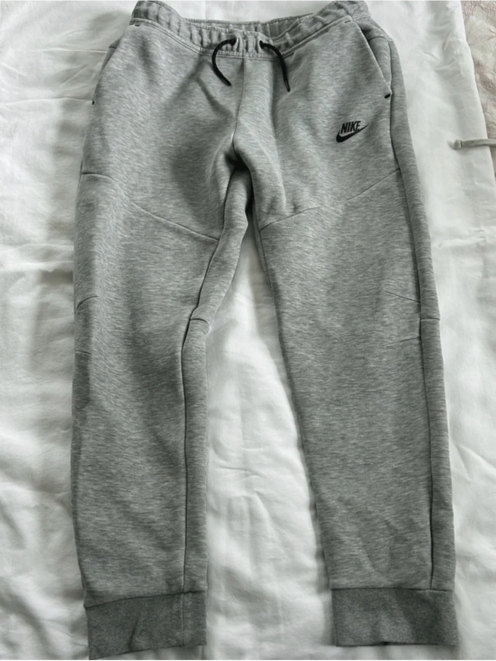 Nike Grey Kids Fleece Joggers with Drawstring